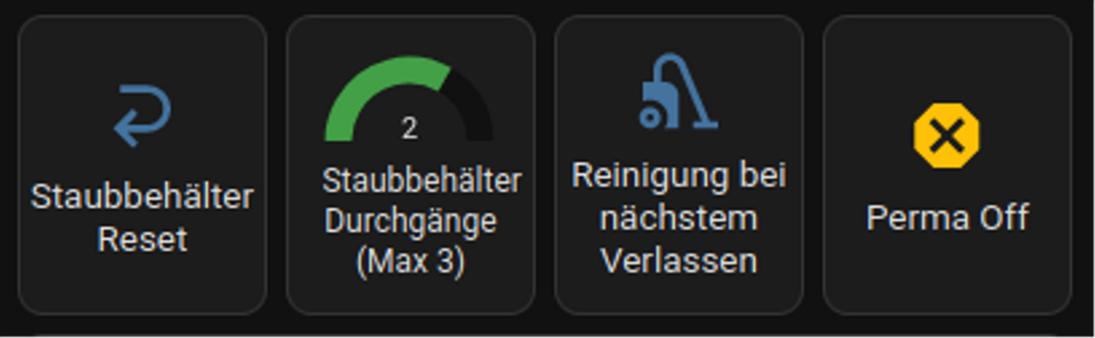 Darstellung Homeassistant Dashboard