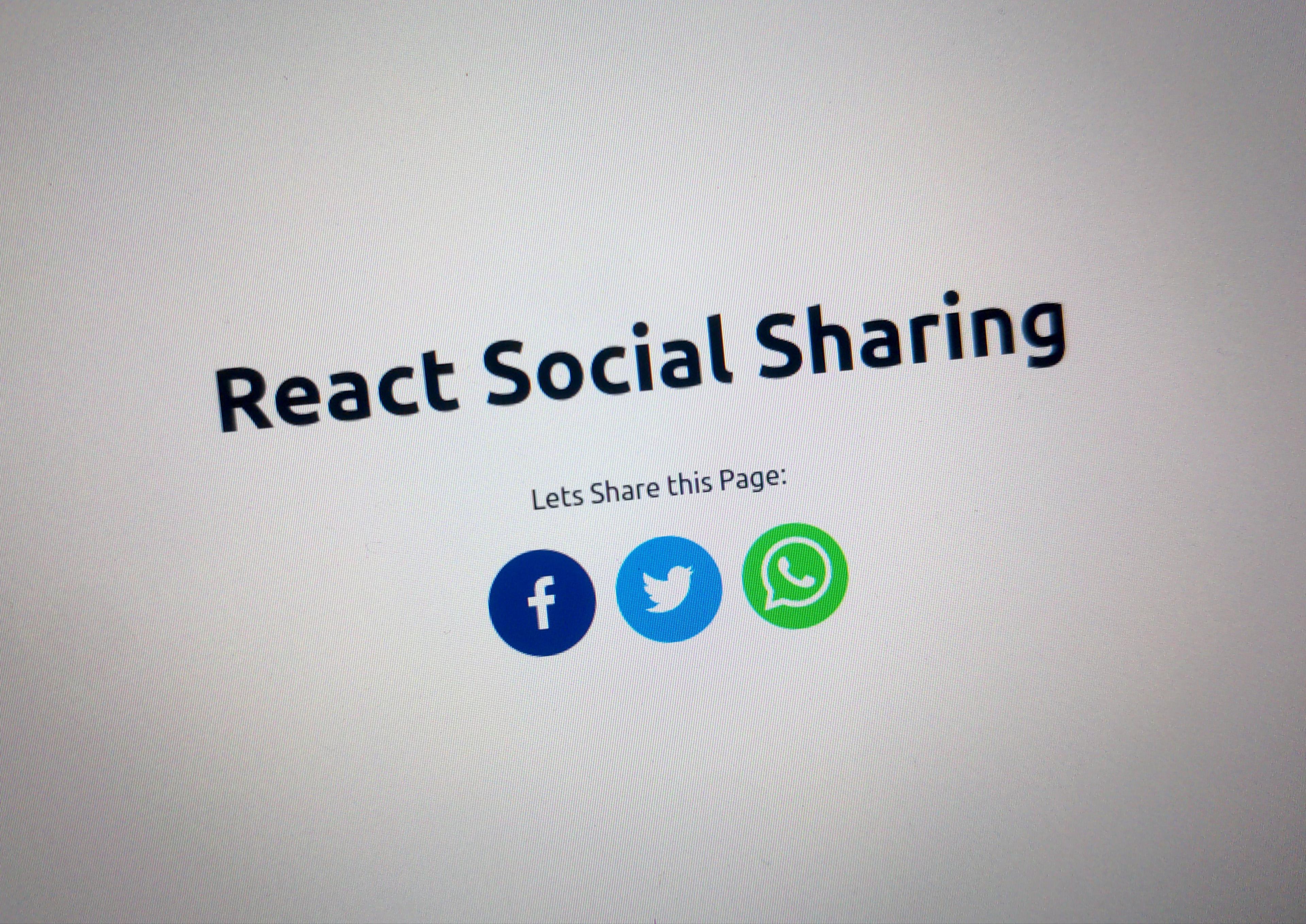 React Social Sharing Title Image