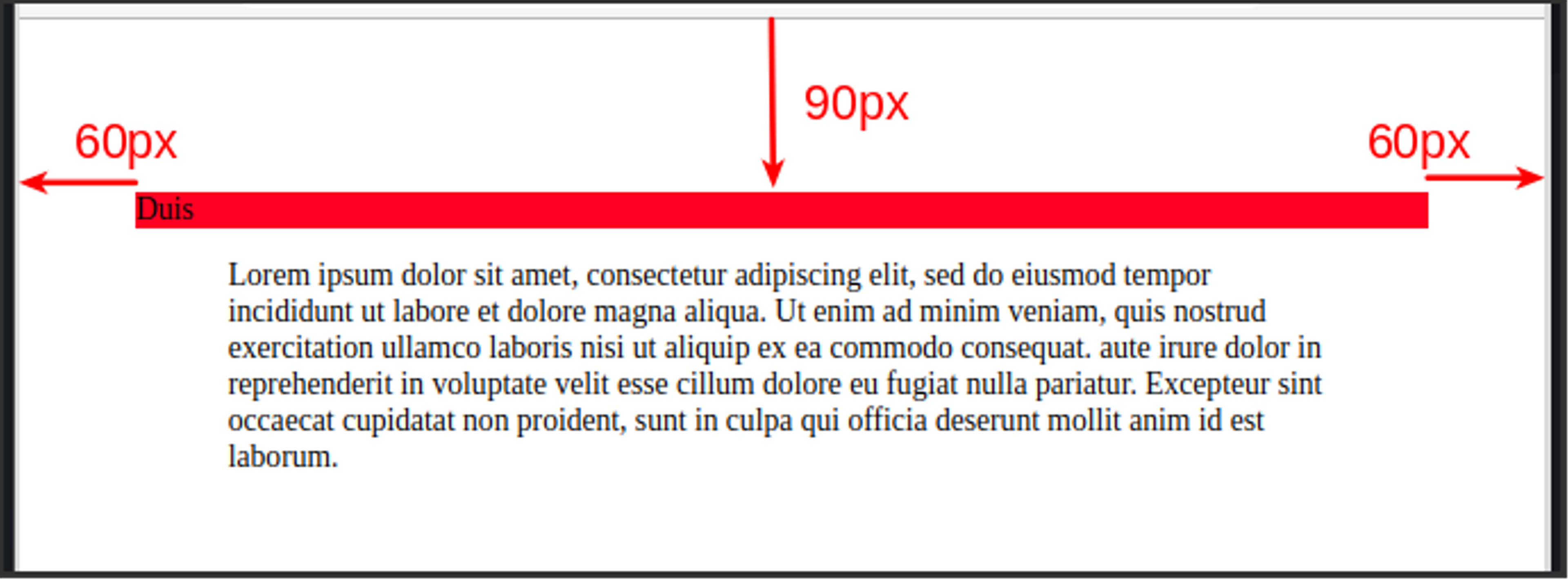 Beispiel Position: Absolute - Gestreckt