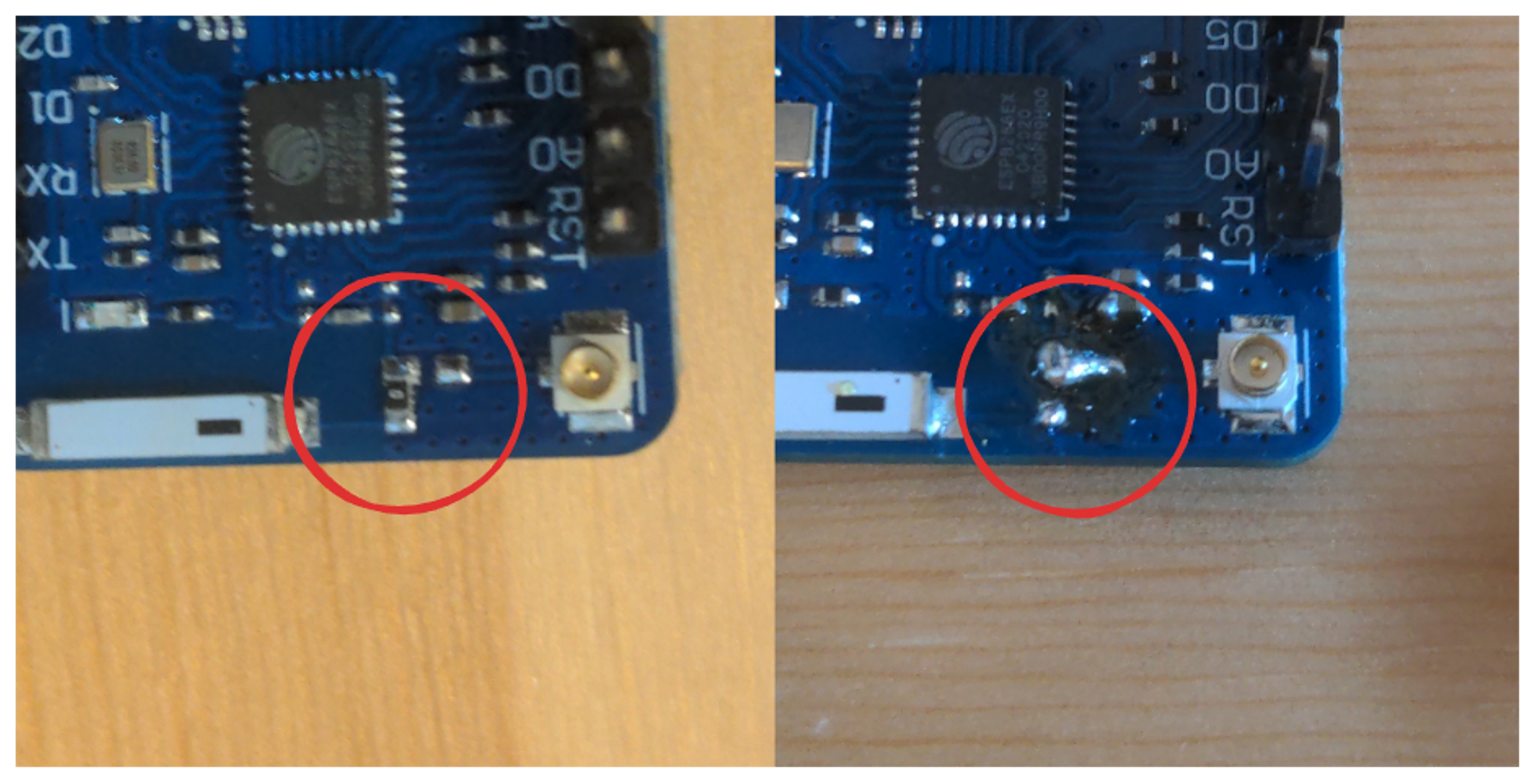 ESP8266 Pro Anschluss für externe Antenne aktivieren