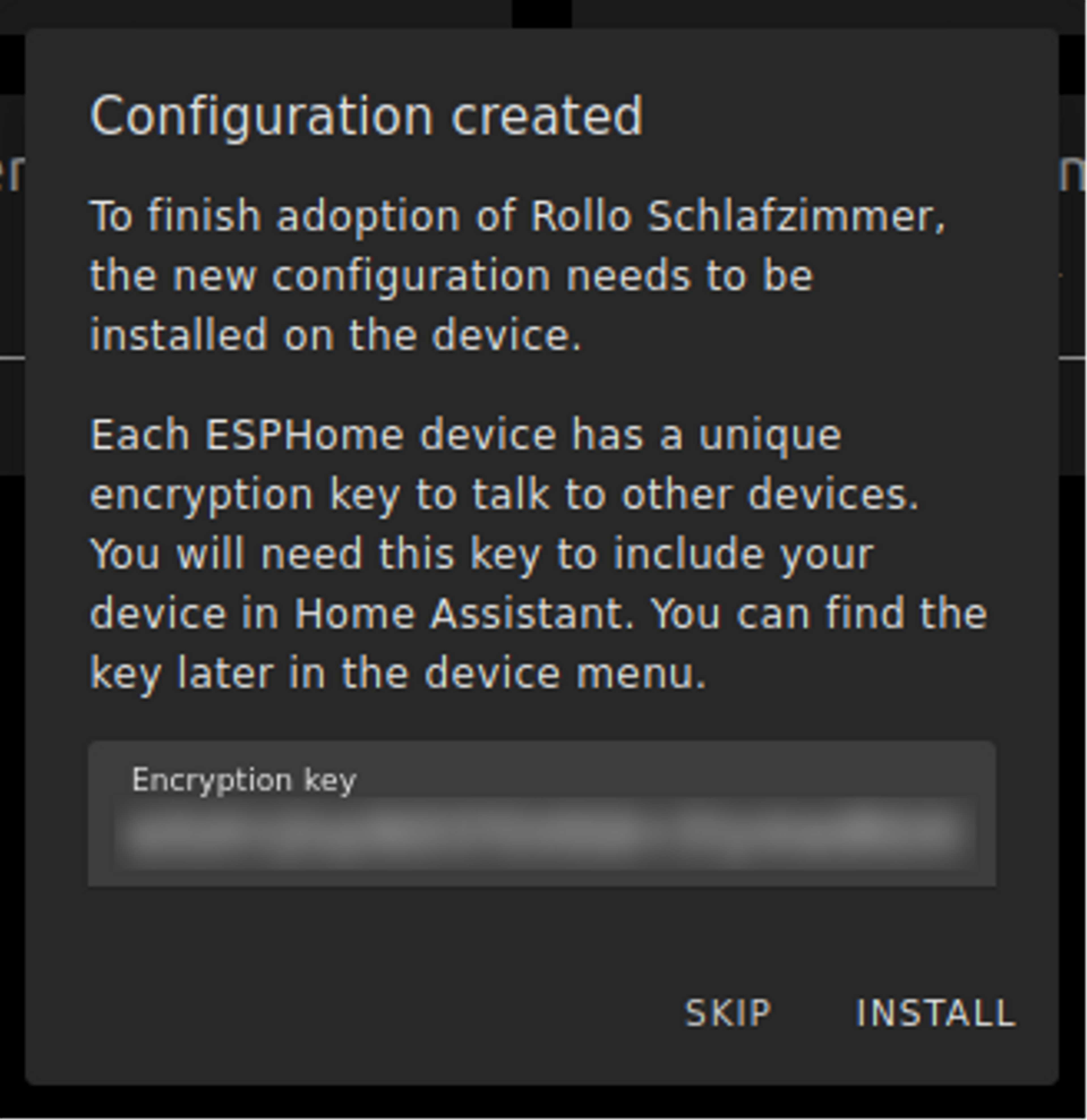 ESP Home Web Installer Configuration Created